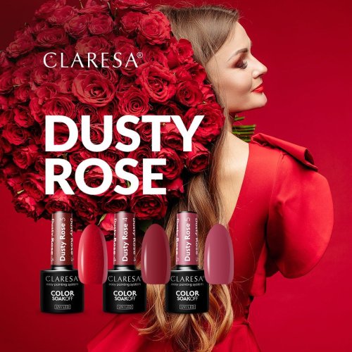 CLARESA hybridní lak DUSTY ROSE 5 - 5g