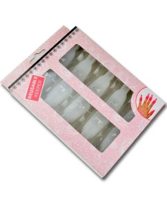 Klipy na odstraňování gelu, laku, gel-laku nebo hybridů - bílé