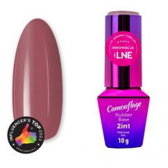 Báze RUBBER BASE 2v1 Camouflage Boom Blush MOLLY LAC 10ML