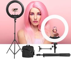 Kruhové světlo 46 cm 55W - Led světlo kruhové + stativ