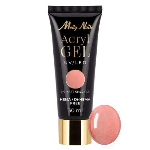 Akrylgel Moly Nails Sunset Sparkle HEMA/Di-HEMA Free 30 ml