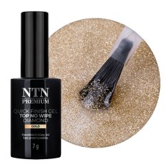 Top Quick Finish Gel Diamond no wipe NTN Gold 7g