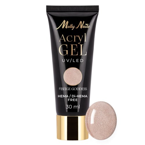 Akrylgel Moly Nails Beige Goddes HEMA/Di-HEMA Free 30 ml