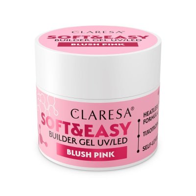 CLARESA SOFT&EASY stavební gél BLUSH PINK - 45g