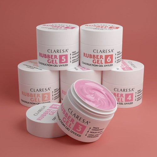 CLARESA RUBBER GEL stavební gél č.6 - 90g