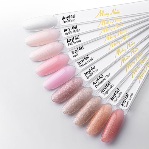Akrylgel Moly Nails Peach Glow HEMA/Di-HEMA Free 30 ml