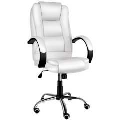 Kancelářské křeslo bílé z ekokůže - Malatec 23240