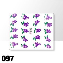 Ozdobné nálepky vodní barevné č.097