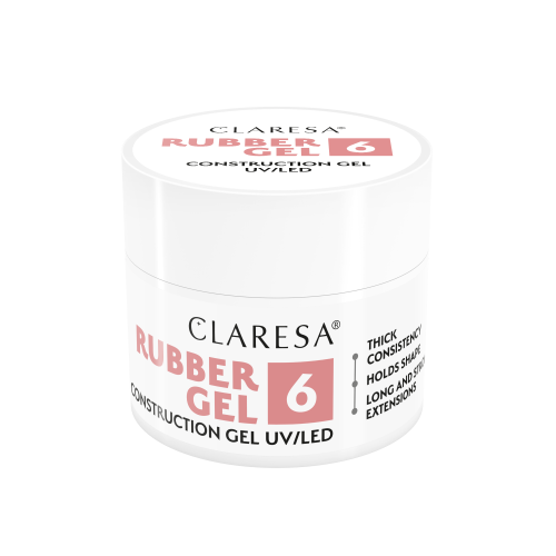 CLARESA RUBBER GEL stavební gél č.6 - 45g