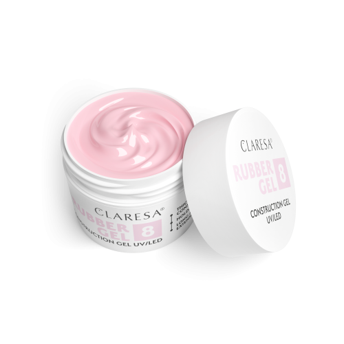 CLARESA RUBBER GEL stavební gél č.8 - 90g