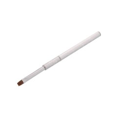 Štětec na gel stříbrný, skládací - přírodní vlasy č. 8