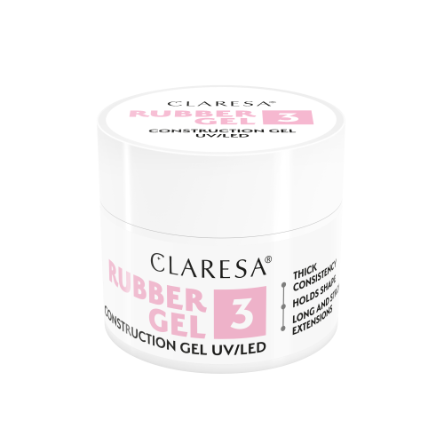 CLARESA RUBBER GEL stavební gél č.3 - 12g