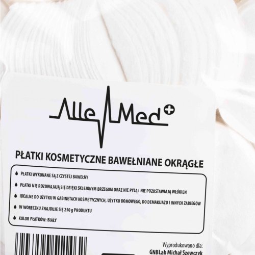 AlleMed kulaté bavlněné kosmetické tampony 250 g