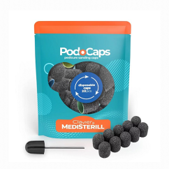 Brúsne čiapky na pedikúru 10mm mix drsnosti 80/120/180/240 20ks + nosník