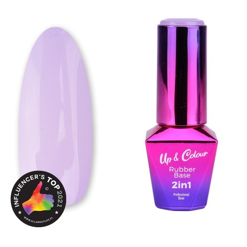 Báze RUBBER BASE 2v1 up&colour Violet Touch MOLLY LAC 10ML