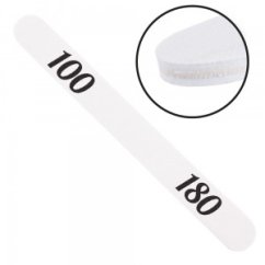 Pilník rovný bílý 100/180 sada 10ks