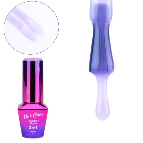 Báze RUBBER BASE 2v1 up&colour Violet Touch MOLLY LAC 10ML