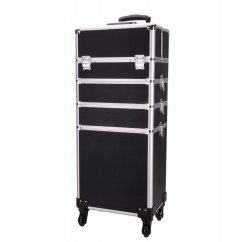 Kufřík kosmetický XXXL 4v1 Black - Silver