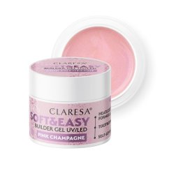 CLARESA SOFT&EASY stavební gél  PINK CHAMPAGNE - 90g