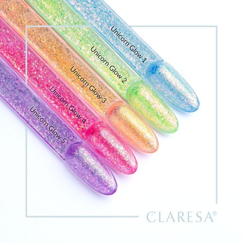 CLARESA hybridný lak UNICORN GLOW 1 - 5G