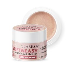 CLARESA SOFT&EASY stavební gél CHAMPAGNE - 90g