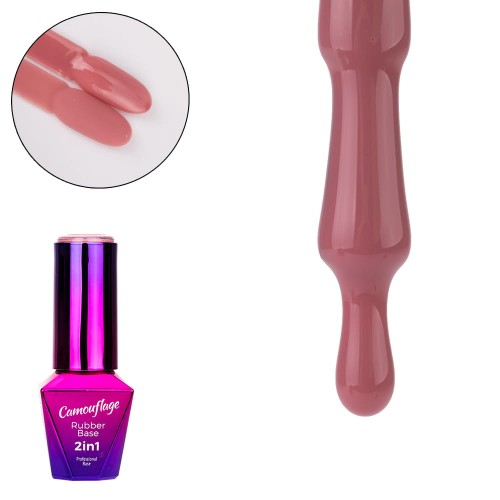 Báze RUBBER BASE 2v1 Camouflage Boom Blush MOLLY LAC 10ML