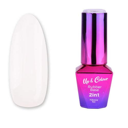 Báze RUBBER BASE 2v1 up&colour Alabaster MOLLY LAC 10ML