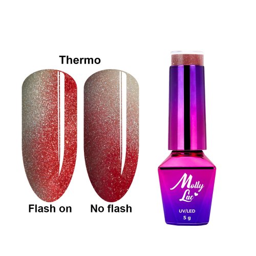 Gél lak MOLLY LAC DUO Thermo Flashing lights Strangelove  5ml č.691