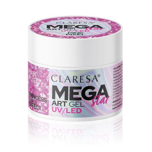 CLARESA Megastar nail art gél Pink Pixel 10g