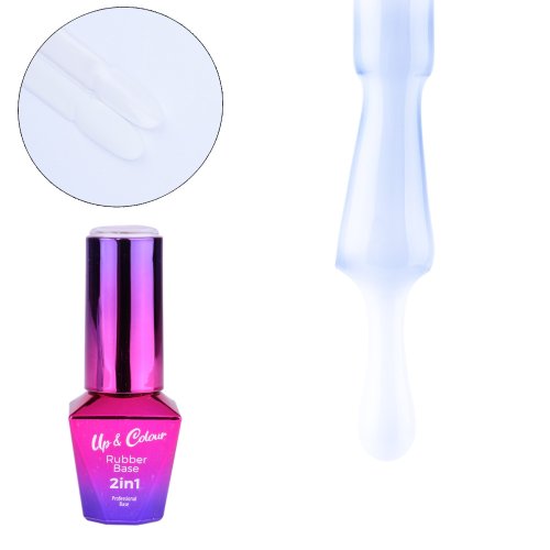 Báze RUBBER BASE 2v1 up&colour Alabaster MOLLY LAC 10ML
