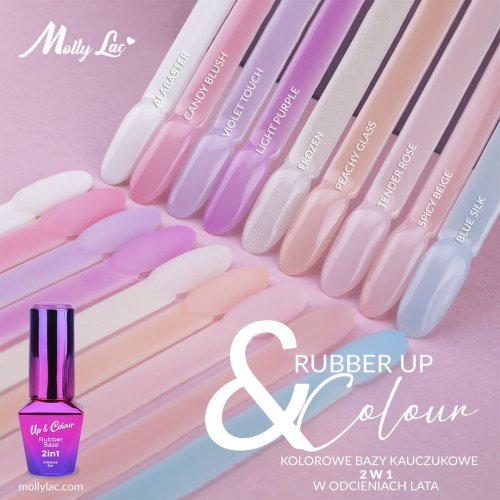 Báze RUBBER BASE 2v1 up&colour Violet Touch MOLLY LAC 10ML