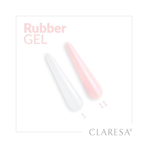 CLARESA RUBBER GEL stavební gél transparentní č.1 - 12g