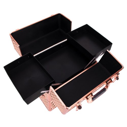 Kufřík kosmetický - XXL Rose Golden - 3D