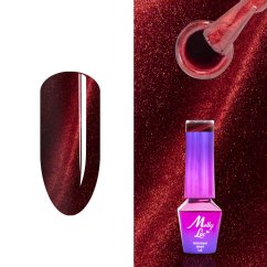 Géllak MOLLY LAC Cat eye fire red theory č.178