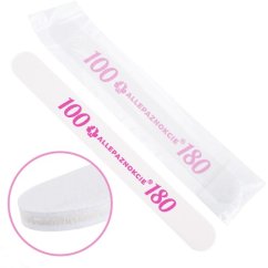 Pilník rovný bílý 100/180