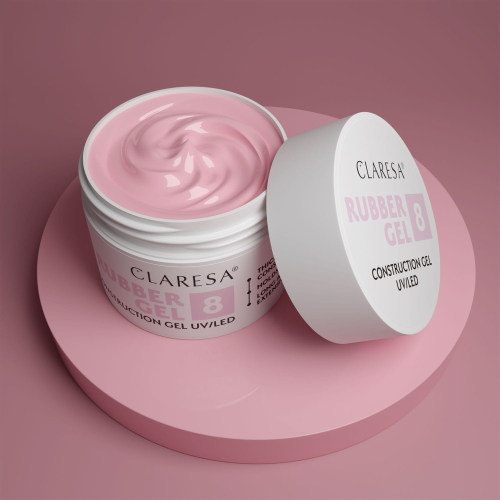 CLARESA RUBBER GEL stavební gél č.8 - 90g