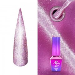 Gél lak MOLLY LAC Cat Eye Womanity Amethyst č.443
