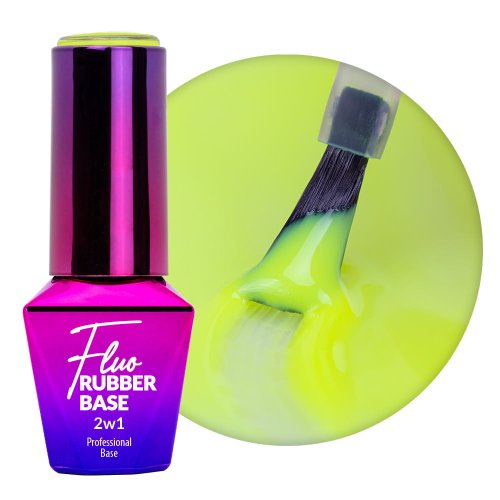 Báza Kaučuková Neon RUBBER BASE 2v1 FLUO Cool Swirl MOLLY LAC 10ML