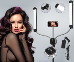 Duální profesionální lampa Dual Led Glam 40W + stativ