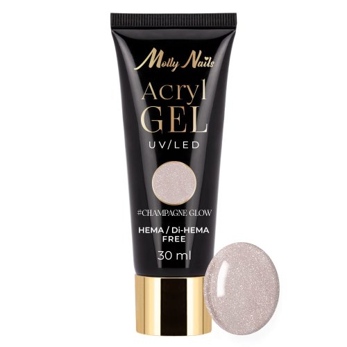 Akrylgel Moly Nails Champagne Glow HEMA/Di-HEMA Free 30 ml