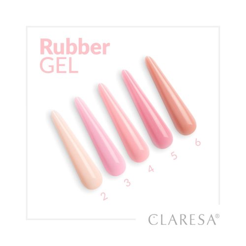 CLARESA RUBBER GEL stavební gél č.6 - 90g