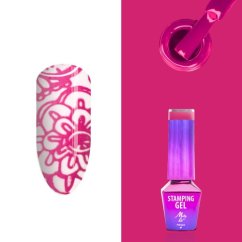 Hybridní lak na razítkování ružový Molly Lac č.5 5ml