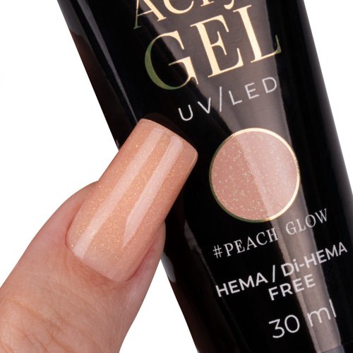 Akrylgel Moly Nails Peach Glow HEMA/Di-HEMA Free 30 ml