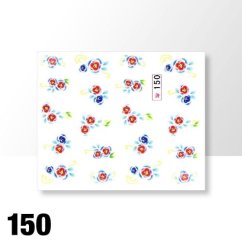 Ozdobné nálepky vodní barevné č.150